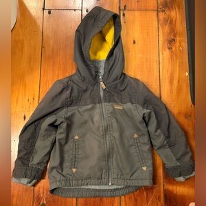 Carter's Charcoal Hooded Windbreaker Jacket, Size 3T